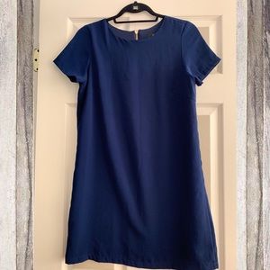 Lulus Shift & Shout Navy Blue shift Dress
